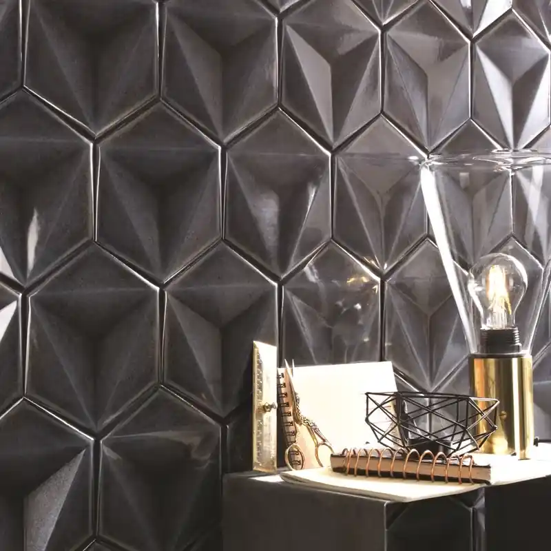Karma Hexagon Grafite – Rivestimento Ceramico Esagonale Lucido 15x17 Betrouwbaar