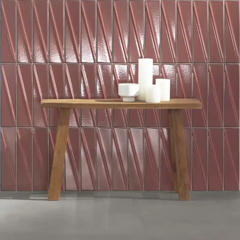 Pulse Ruby – Rivestimento Ceramico Effetto Mattoncino 7x30 Populair