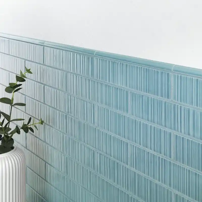 Vibrant Aqua – Gres Effetto Mattoncino Rigato Lucido 4,5x23 Meest Verkocht