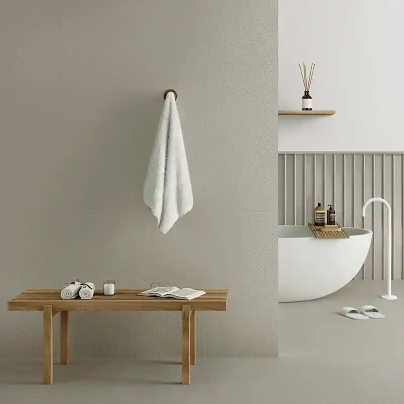 Beperkte Voorraad Aguas Plain Clay - Gres Effetto Materico con Gocce Lucide 45x90