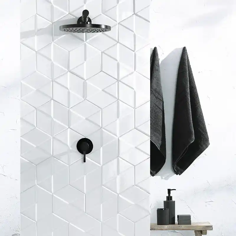 Outfit Hexagon Bright White – Rivestimento Esagonale Tridimensionale Lucido 15x18 Betrouwbaar