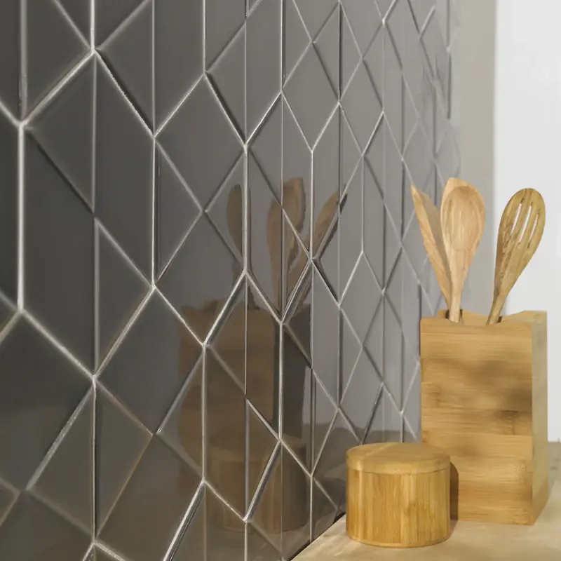 Outfit Hexagon Charcoal – Rivestimento Esagonale Tridimensionale Lucido 15x18 Lage Kosten