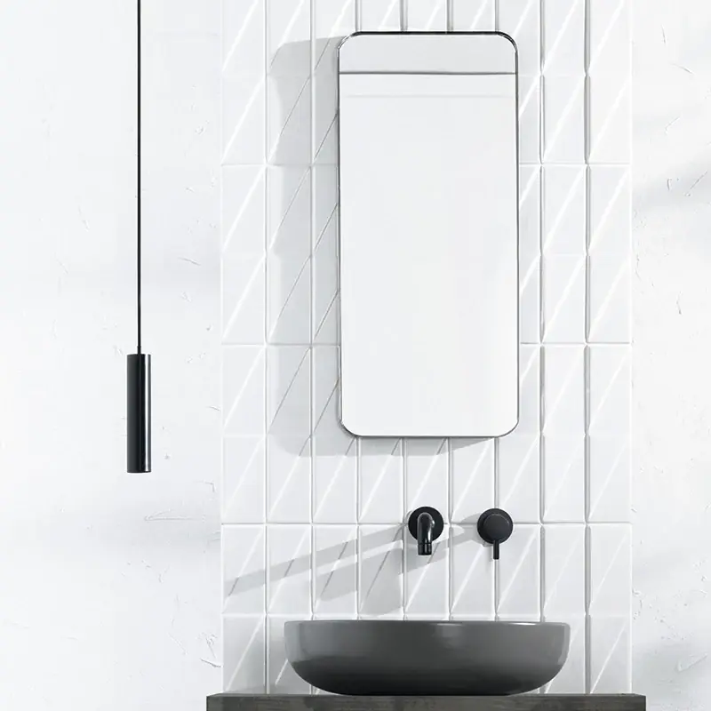 Outfit Brick Matt White – Effetto Mattoncino Tridimensionale Opaco 7,5x30 Hoge Kwaliteit