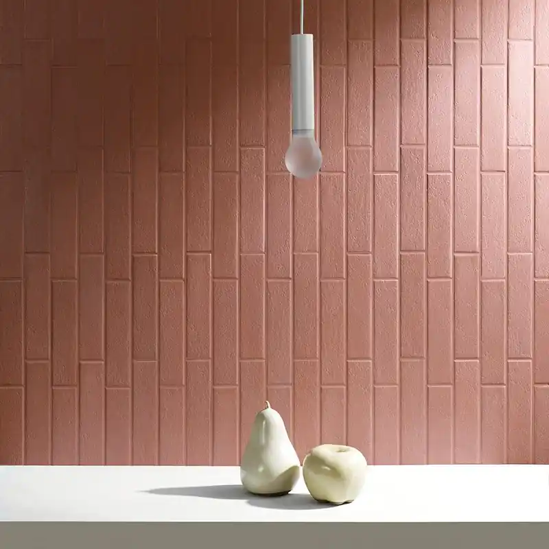 Snelle Levering Koinè Ossido - Gres Porcellanato Effetto Mattoncino Materico 4,5x18,6