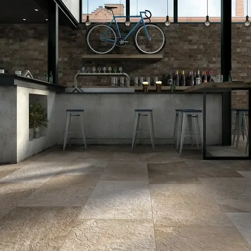 Actieprijs Des Alpes Naturale - Gres Porcellanato Effetto Pietra Naturale 48x97