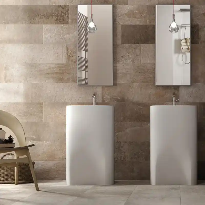 Des Alpes Naturale - Gres Porcellanato Effetto Pietra Naturale 23x97 Superprijs