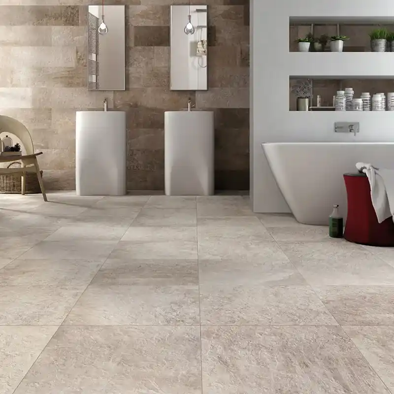 Des Alpes Beige - Gres Porcellanato Effetto Pietra Naturale 48x48 Seizoensaanbieding