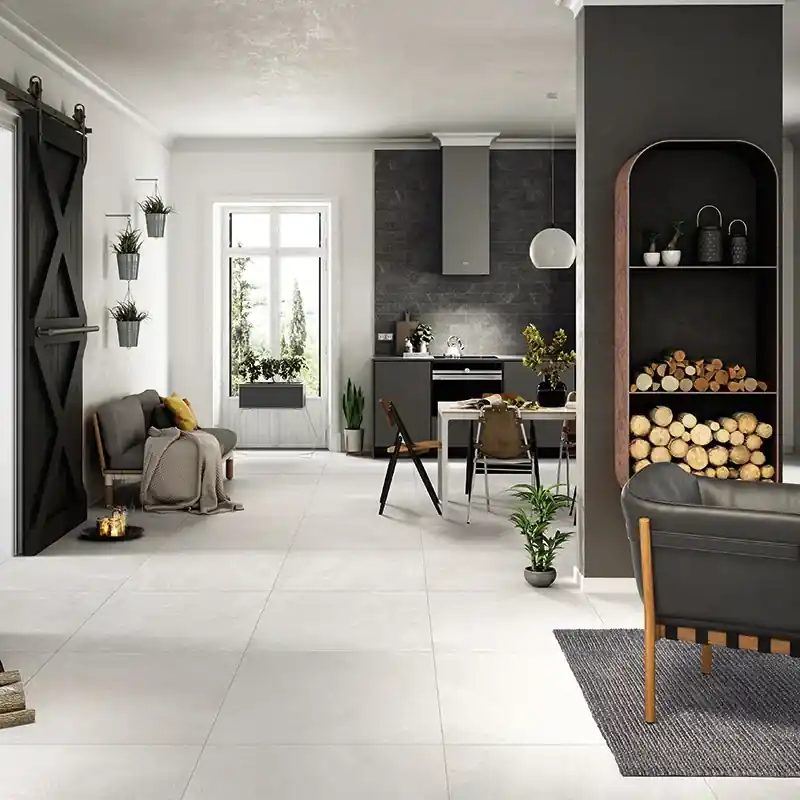Weekendaanbieding Nordic Stone White - Gres Porcellanato Effetto Pietra Naturale 80x80