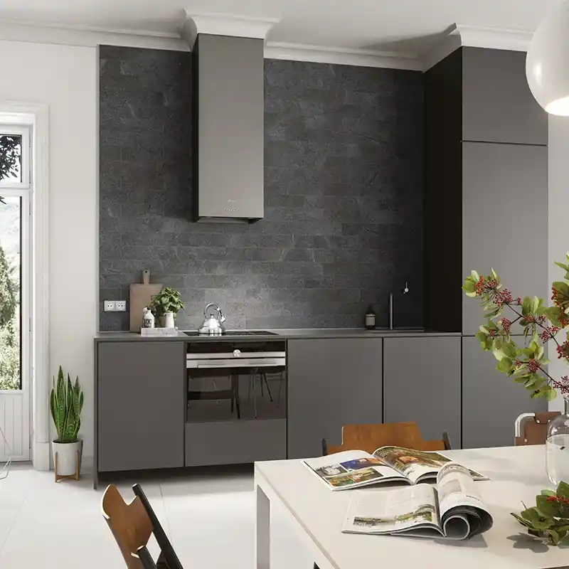Nordic Stone Black - Rivestimento in Gres Effetto Mattoncino 10x30 Beperkt Aanbod