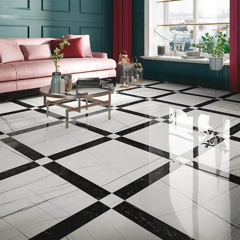 Actieprijs Reverse Crystal - Gres Porcellanato Effetto Marmo Lucido 60x60