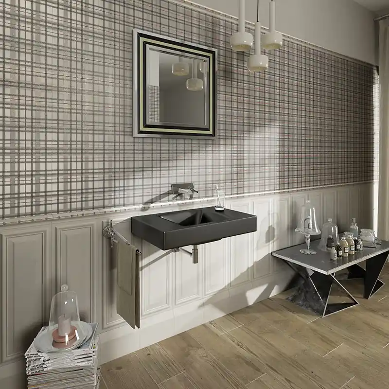 Park Avenue Ivory - Rivestimento Effetto Boiserie 24x72 Gecertificeerd