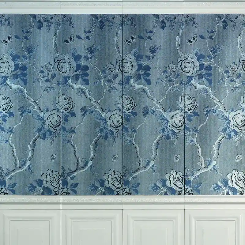 Direct Beschikbaar Roi Soleil Blu - Decoro Floreale Opaco 24x72
