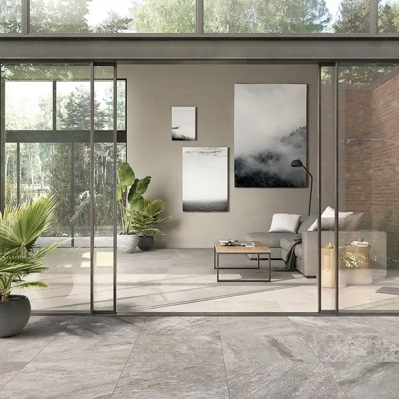 Stonequartz Grigio Antiscivolo R11 - Gres Effetto Pietra per Esterni 60x60 Direct Verzonden