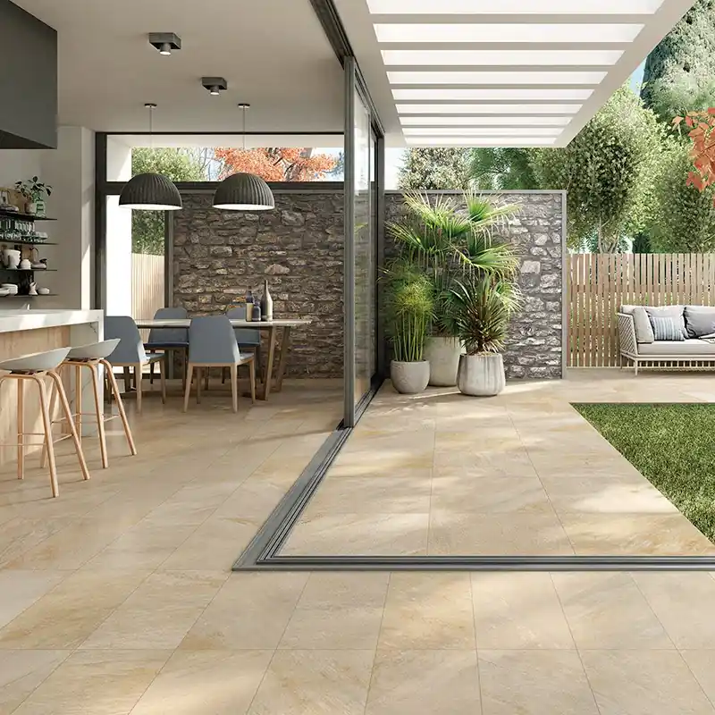 Stonequartz Beige Antiscivolo R11 - Gres Effetto Pietra per Esterni 60x60 Tijdelijk Beschikbaar