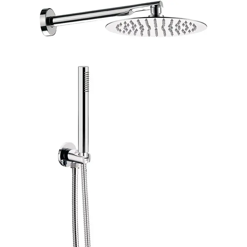 Waterfall 8 -Set doccia completo di doccetta e soffione tondo ultrapiatto Direct Verzonden
