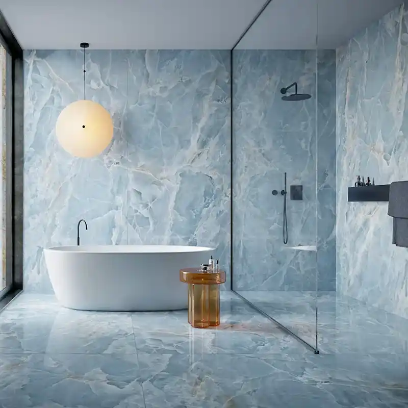 Alabastri Blue Lux - Gres Effetto Marmo Lucido 120x120 Rettificato Beste Prijs
