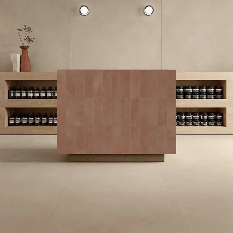 Finale Uitverkoop Terrae Beige - Gres Effetto Cemento 60x120 Rettificato