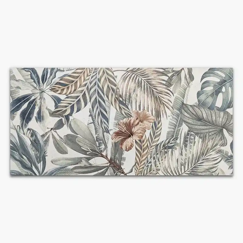 Stock Piastrelle Decorate Jungle White - Gres Porcellanato Opaco 60x120 SCONTATO Seizoensaanbieding