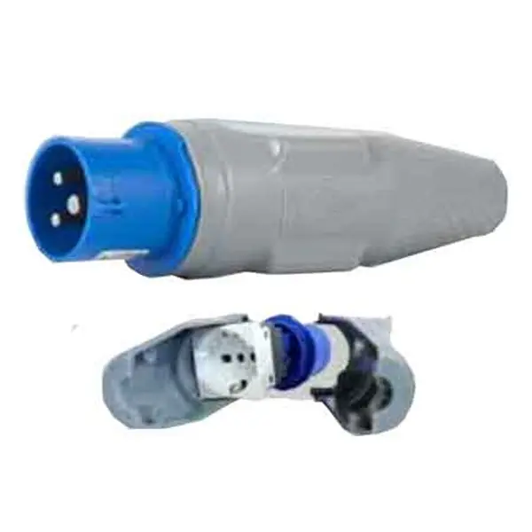 Op = Op ADATTATORE CONVERTISPINA spina 2P+T 16A 230V CEE - presa schuko 10/16A 230V