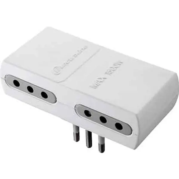 ADATTATORE QUADRUPLO 10A 2P+T presa 10A 2P+T Weekendaanbieding