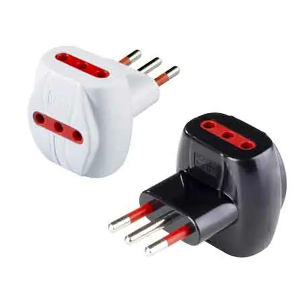 Goedkoop ADATTATORE TRIPLO 10A ROSI 2P+T - prese 10A 2P+T, Colore Nero
