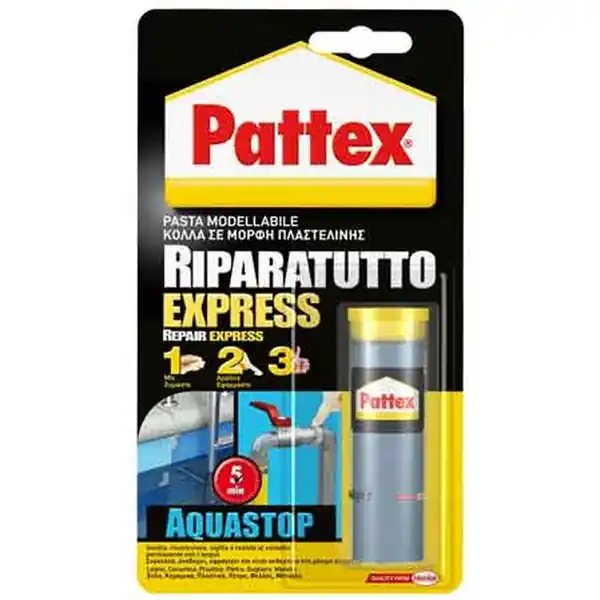 Gratis Retour ADESIVO EPOSSIDICO ‘RIPARATUTTO EXPRESS ACQUASTOP‘ PATTEX 48 gr