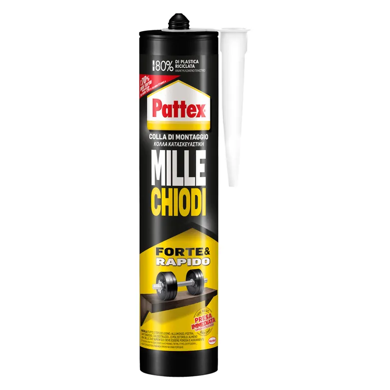 ADESIVO MILLECHIODI FORTE&RAPIDO gr. 400 bianco Q.TA 12 Betrouwbaar