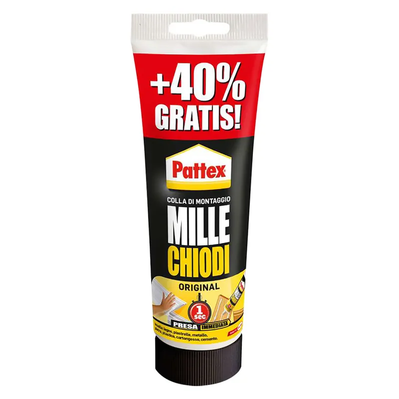 ADESIVO MILLECHIODI ORIGINAL gr. 250 + 40% gratis - col.bianco Express Levering