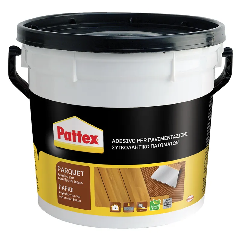 Shop Nu ADESIVO PER PAVIMENTI LEGNO PATTEX PARQUET Kg. 5 - secchio plastico