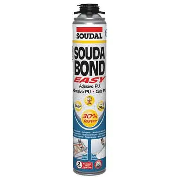 Korting ADESIVO POLIURETANICO ‘SOUDABOND EASY‘ SOUDAL 750 ml - Pistola