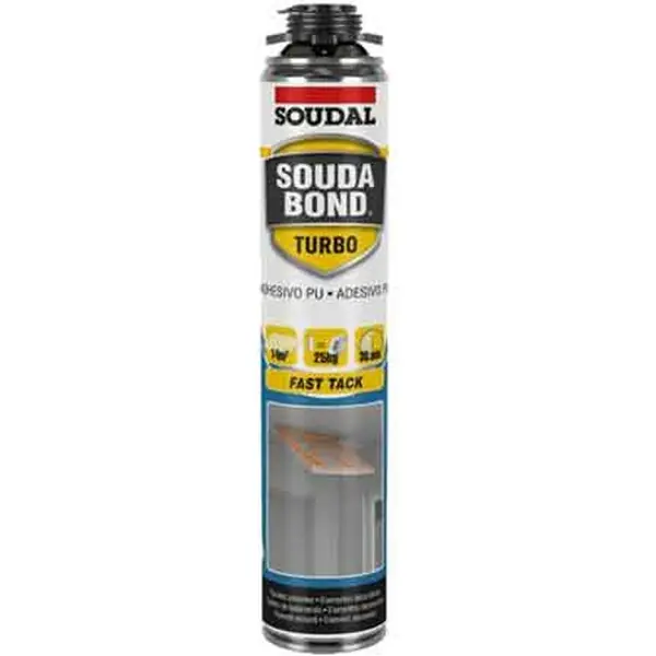 ADESIVO POLIURETANICO ‘SOUDABOND TURBO GUN‘ SOUDAL 750 ml - Pistola Must-Have