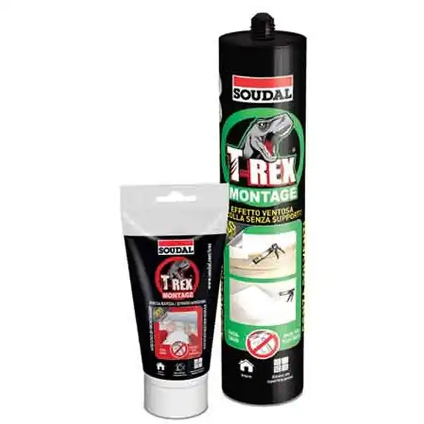 Koop Online ADESIVO SIGILLANTE ‘T-REX EFFETTO VENTOSA‘ SOUDAL 125 gr - Blister