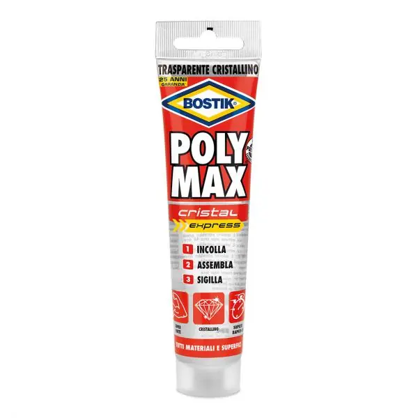 Betrouwbaar ADESIVO SIGILLANTE UNIVERSALE POLY MAX CRISTAL E gr. 115 (clip strip) Q.TA 12