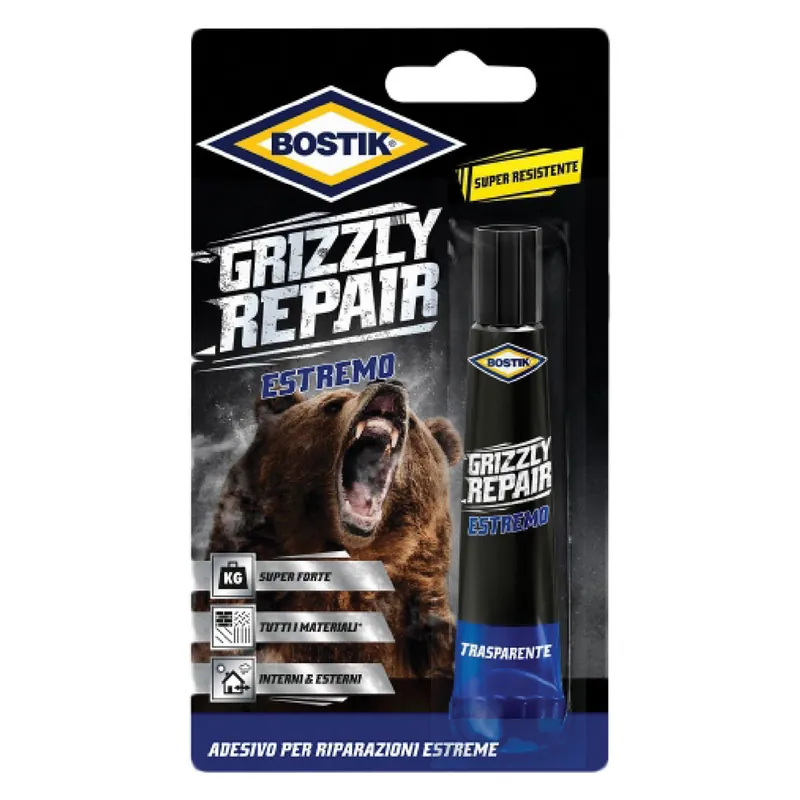 ADESIVO UNIVERSALE GRIZZLY REPAIR ESTREMO gr. 20 Q.TA 6 Dagaanbieding