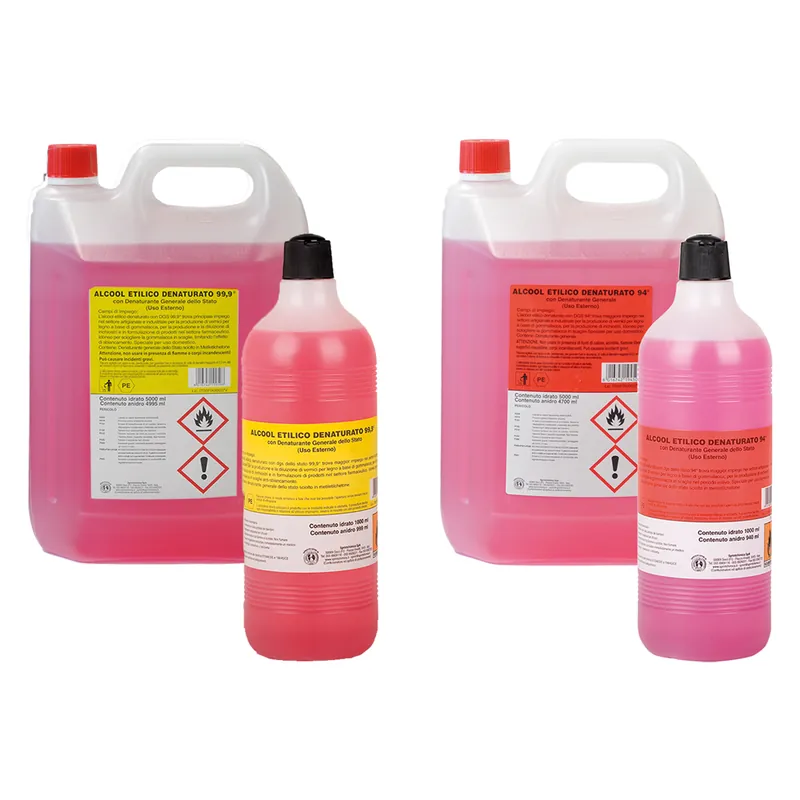 Uitverkoop ALCOOL ETILICO DENATURATO Lt. 5 - 99,9 % vol. Q.TA 4