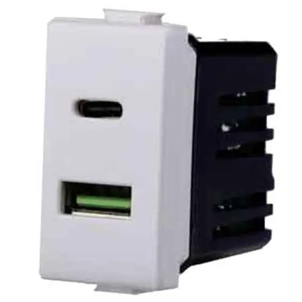 ALIMENTATORE DA INCASSO USB/USB-C ‘SOLAR‘ 3.1A Korting