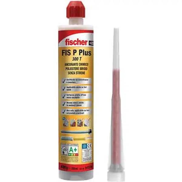 ANCORANTE CHIMICO ‘FIS P PLUS 300 T‘ FISCHER 300 ml Gratis Retour