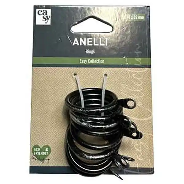 ANELLI PER SCORRITENDA A STRAPPO Ø 40x32 mm, Colore Bianco opaco - Confezione 10 pezzi Koop Vandaag