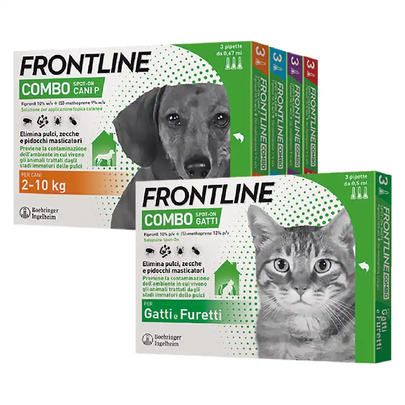ANTIPARASSITARIO FRONTLINE COMBO cani 20/40 kg - 3 pipette ml 2,68 Betrouwbaar