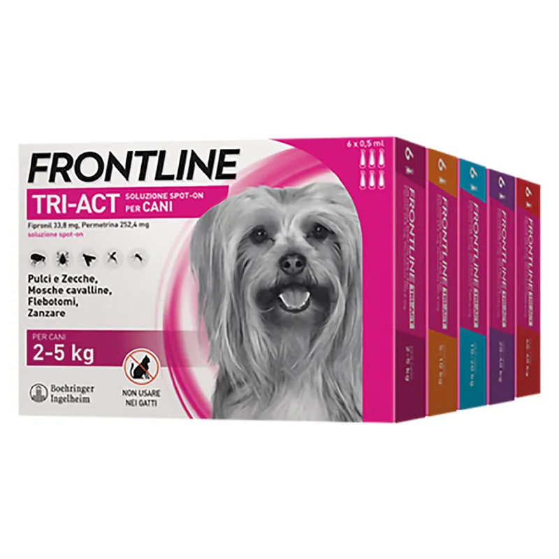 Direct Verzonden ANTIPARASSITARIO FRONTLINE TRI-ACT cani 40/60 kg - 3 pipette ml 6