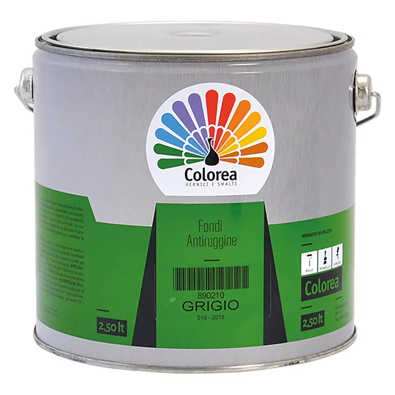 ANTIRUGGINE SINTETICA COLOREA Lt. 0,5 Grigio Q.TA 6 Finale Uitverkoop