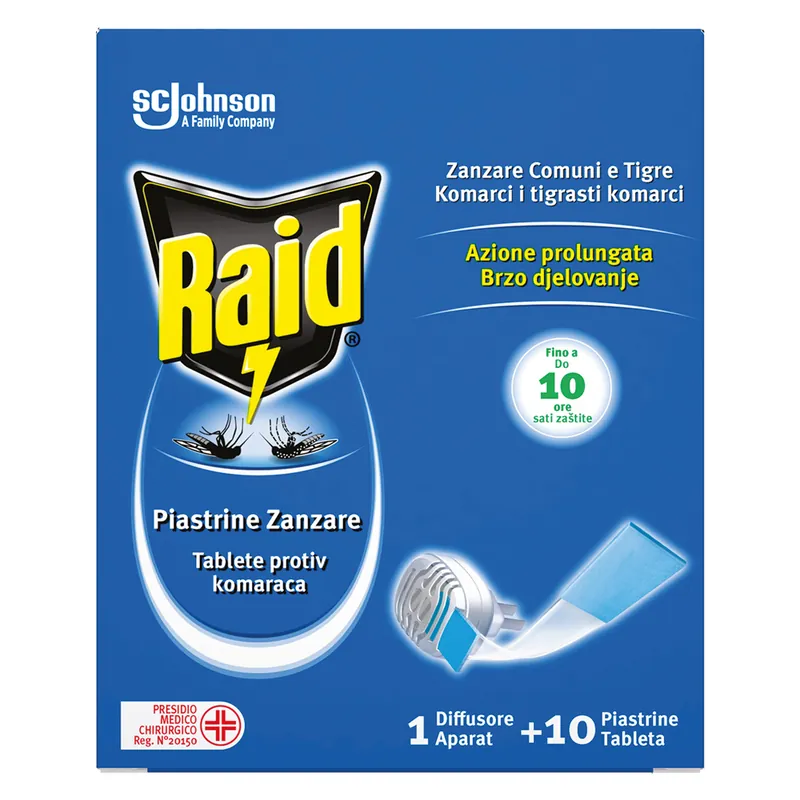 ANTIZANZARE ELETTRICO A PIASTRINE BASE con 10 ricariche Rechtstreeks Van De Fabrikant