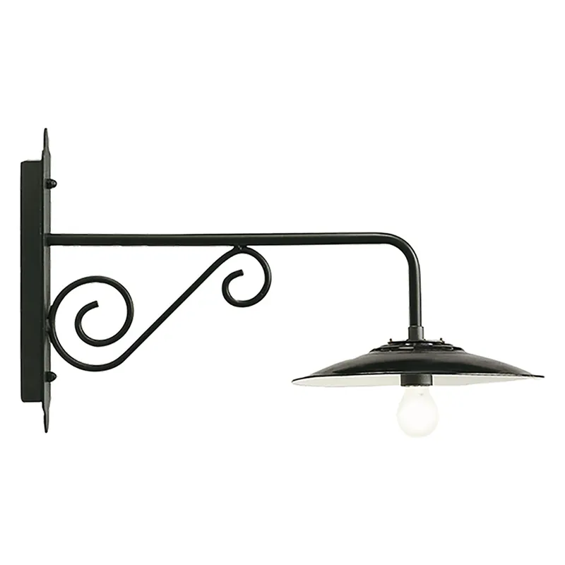 APPLIQUE LUNGA ANTIQUE 25 W - cm 65 x 38 x 30 grigio Laatste Kans