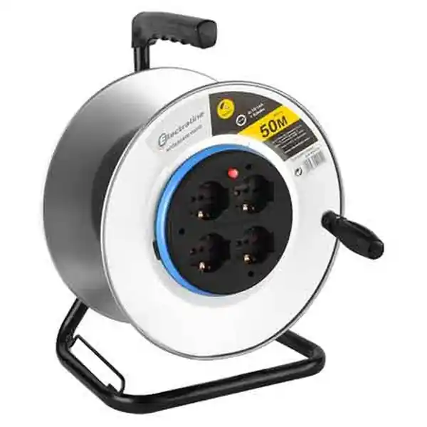AVVOLGICAVO DOMESTICO CON CAVALLETTO SENZA CAVO 50 mt Hoge Kwaliteit